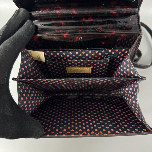 Miss Albright Anthro Tortoise Mini Satchel/Crossbody Bag - Picture 11 of 13